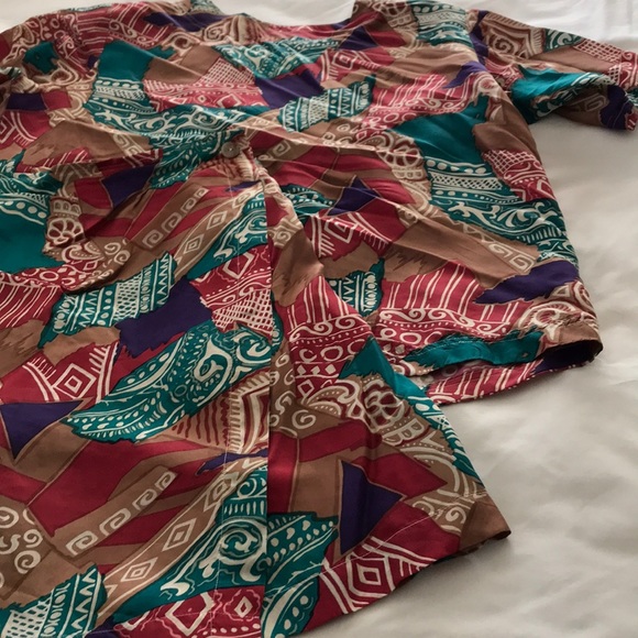 C H U Other - Vintage 2pc top and skort. C-H-U silk. 12
